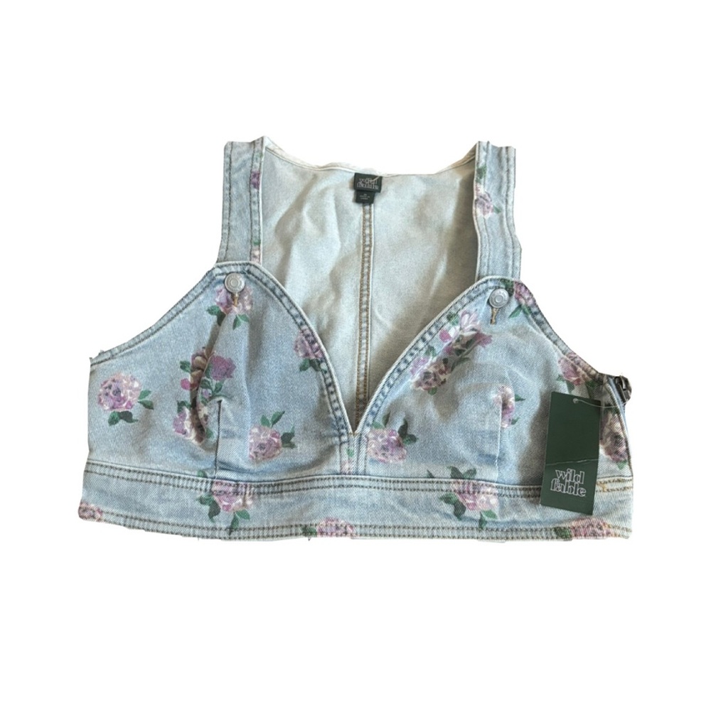 Wild Fable Floral Denim Vest